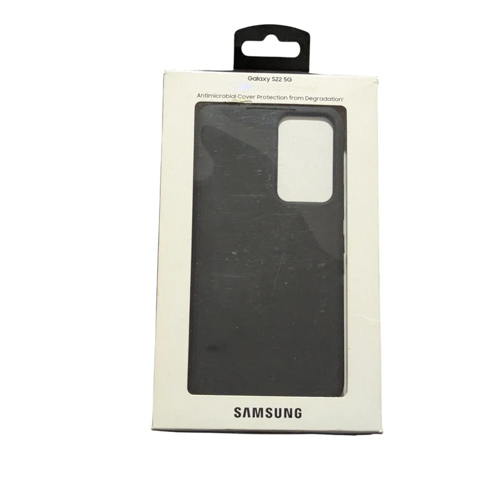 B7. Samsung S-View Flip Cover Case for Samsung Galaxy S22 - Black